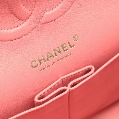 Chanel Shoulder Bag Matelasse W Flap A01112 Pink Leather Calf (Cowhide)