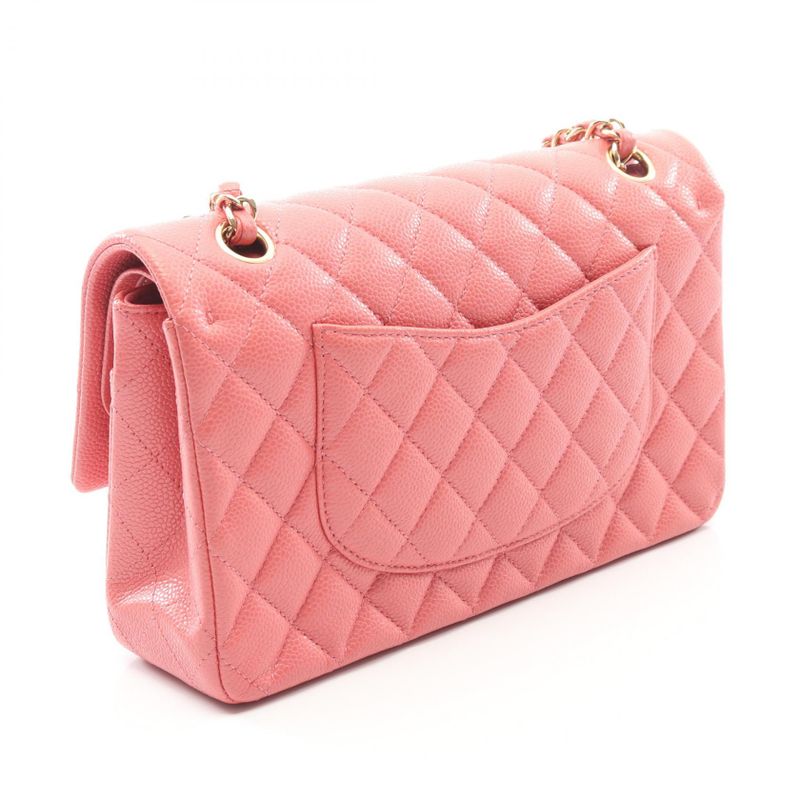 Chanel Shoulder Bag Matelasse W Flap A01112 Pink Leather Calf (Cowhide)