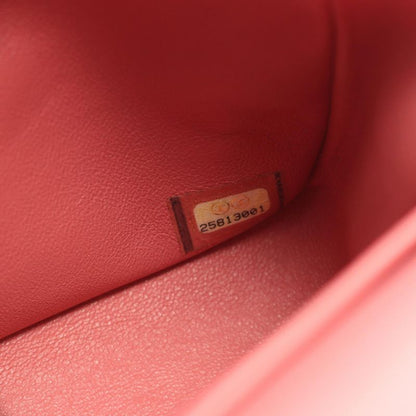 Chanel Shoulder Bag Matelasse W Flap A01112 Pink Leather Calf (Cowhide)