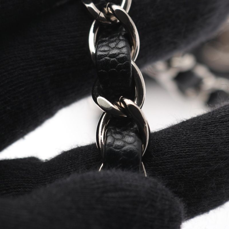 Chanel Shoulder Bag Mini Matelasse A35200 Black Leather Calf (Cowhide) Mini