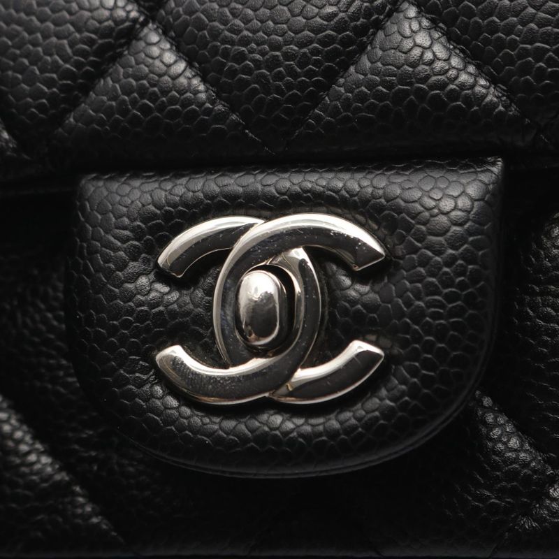 Chanel Shoulder Bag Mini Matelasse A35200 Black Leather Calf (Cowhide) Mini