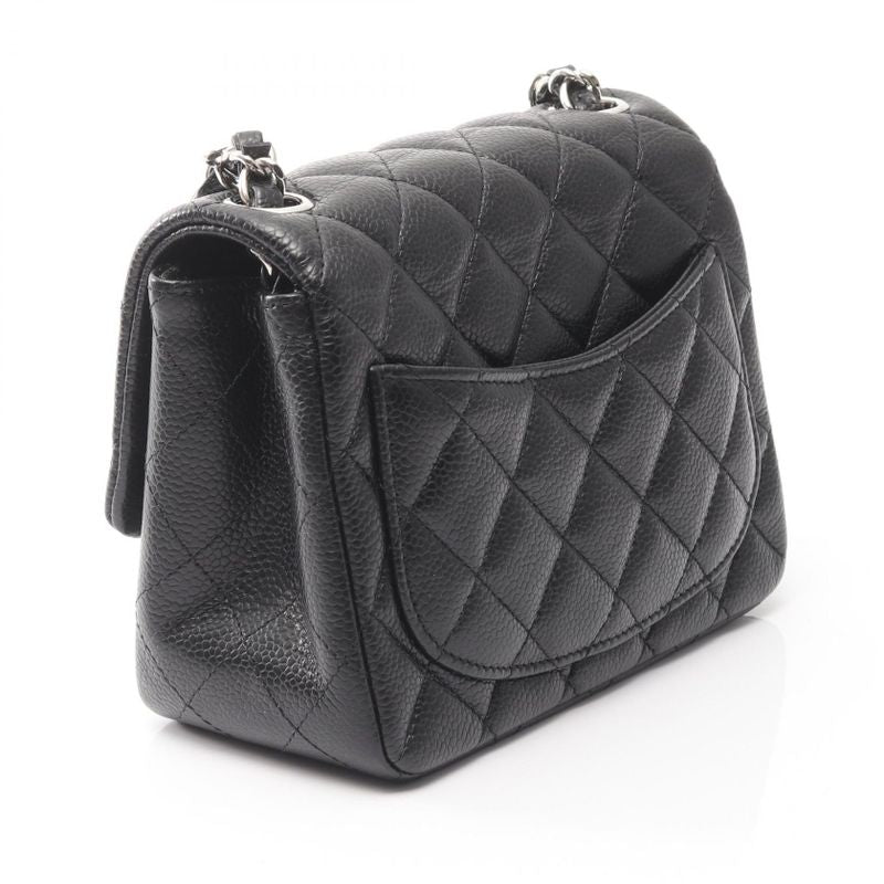 Chanel Shoulder Bag Mini Matelasse A35200 Black Leather Calf (Cowhide) Mini
