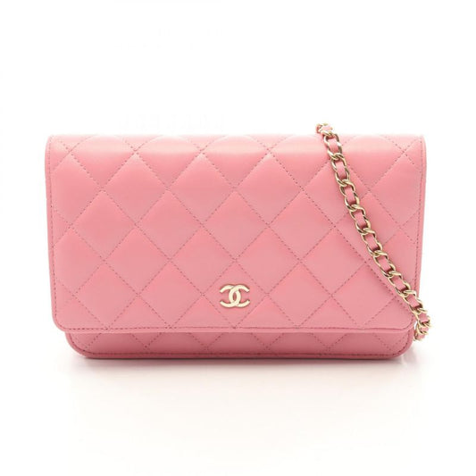 Chanel Shoulder Bag Matelasse Ap0250 Pink Lambskin (sheep Leather) Matelasse