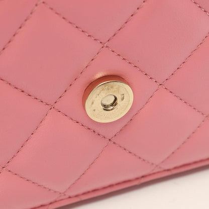 Chanel Shoulder Bag Matelasse Ap0250 Pink Lambskin (sheep Leather) Matelasse
