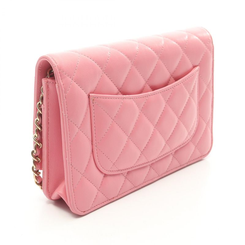Chanel Shoulder Bag Matelasse Ap0250 Pink Lambskin (sheep Leather) Matelasse