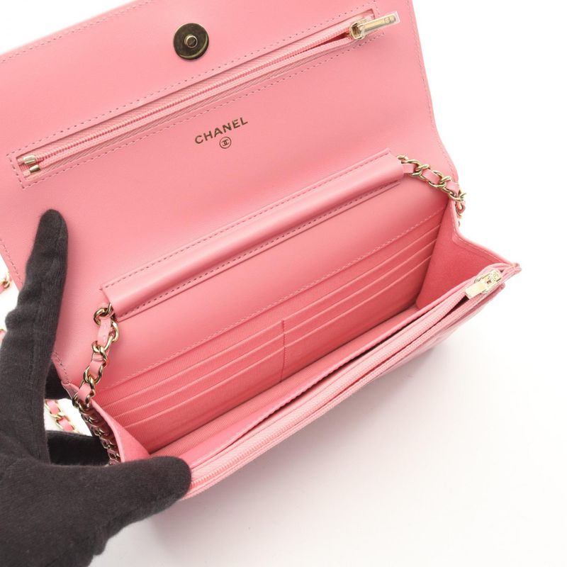 Chanel Shoulder Bag Matelasse Ap0250 Pink Lambskin (sheep Leather) Matelasse