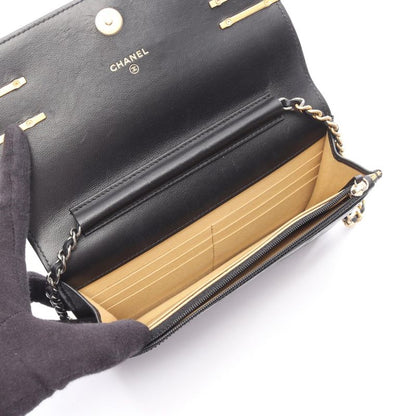 Chanel Shoulder Bag Matelasse Ap2508 Black Lambskin (sheep Leather) Matelasse