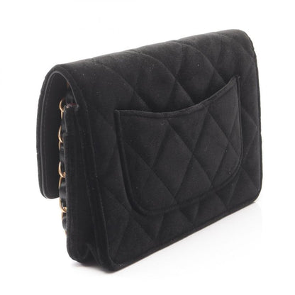 Chanel Shoulder Bag Matelasse Ap2260 Black Fabric Matelasse Chain Wallet