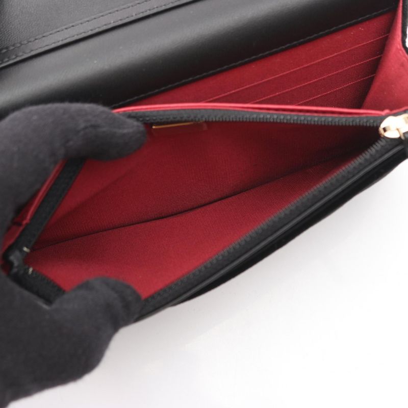 Chanel Shoulder Bag Matelasse Ap2260 Black Fabric Matelasse Chain Wallet