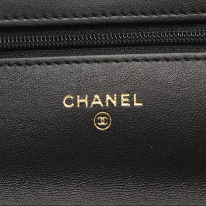 Chanel Shoulder Bag Matelasse Ap2260 Black Fabric Matelasse Chain Wallet