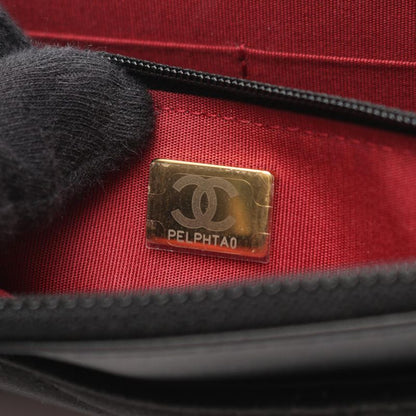 Chanel Shoulder Bag Matelasse Ap2260 Black Fabric Matelasse Chain Wallet
