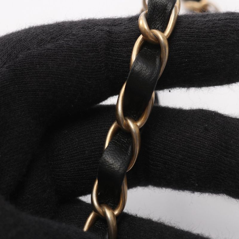 Chanel Shoulder Bag Matelasse Ap2260 Black Fabric Matelasse Chain Wallet