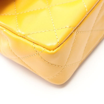 Chanel Shoulder Bag Matelasse Top Handle As4140 Yellow Leather Top Handle