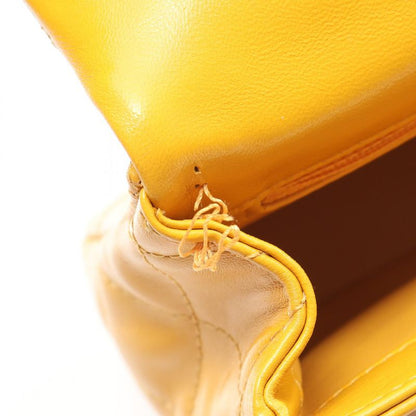Chanel Shoulder Bag Matelasse Top Handle As4140 Yellow Leather Top Handle