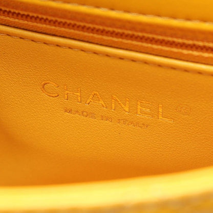 Chanel Shoulder Bag Matelasse Top Handle As4140 Yellow Leather Top Handle