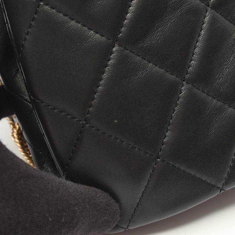 Chanel Shoulder Bag Chanel19 Black Lambskin (sheep Leather) Chanel19 Matelasse