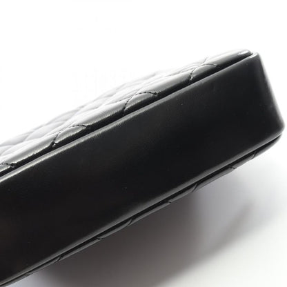 Chanel Shoulder Bag Matelasse Top Handle Black Leather Matelasse Top Handle Bag