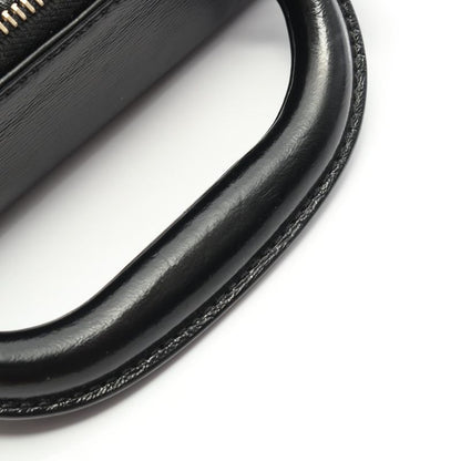 Chanel Shoulder Bag Matelasse Top Handle Black Leather Matelasse Top Handle Bag