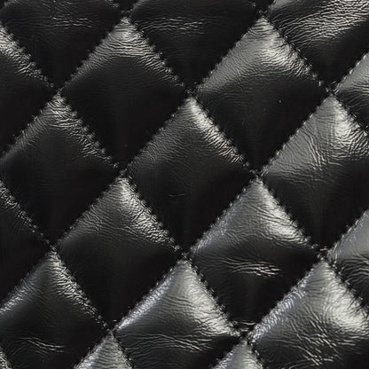 Chanel Shoulder Bag Matelasse Top Handle Black Leather Matelasse Top Handle Bag