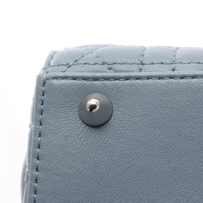 Dior Handbag Lady Dior Small Cannage Blue Gray Leather Lady Dior Cannage 2way