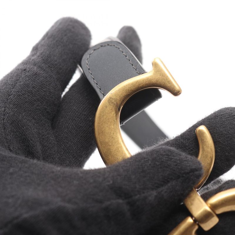 Dior Handbag Saddle Bag Oblique Jacquard Navy Canvas Leather Oblique Saddle Bag