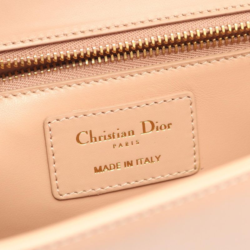 Dior Shoulder Bag 30 Montaigne M9203umos Pink Beige Leather 30 Montaigne Bag