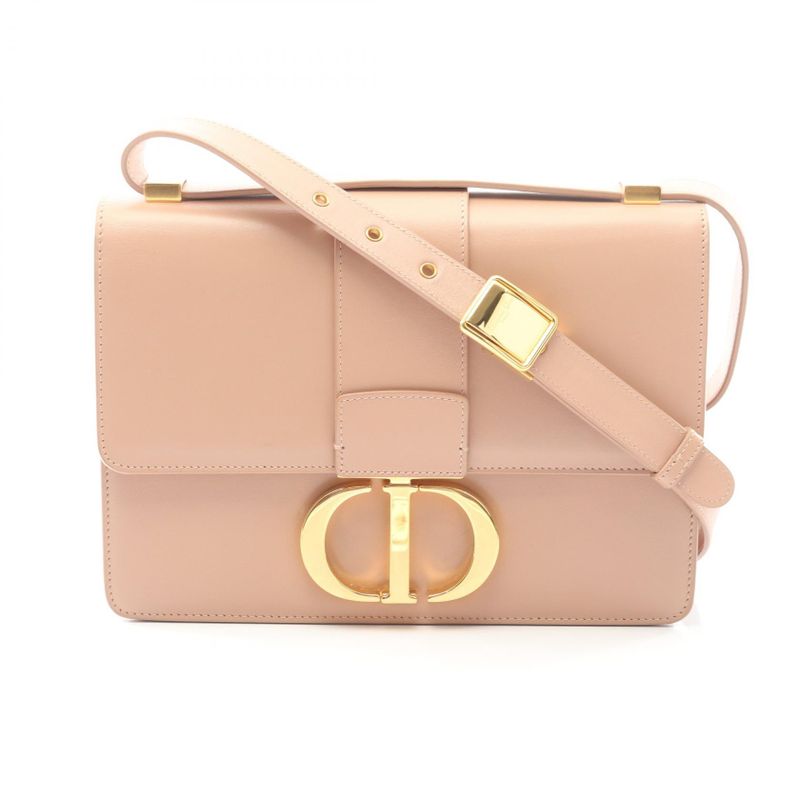 Dior Shoulder Bag 30 Montaigne M9203umos Pink Beige Leather 30 Montaigne Bag