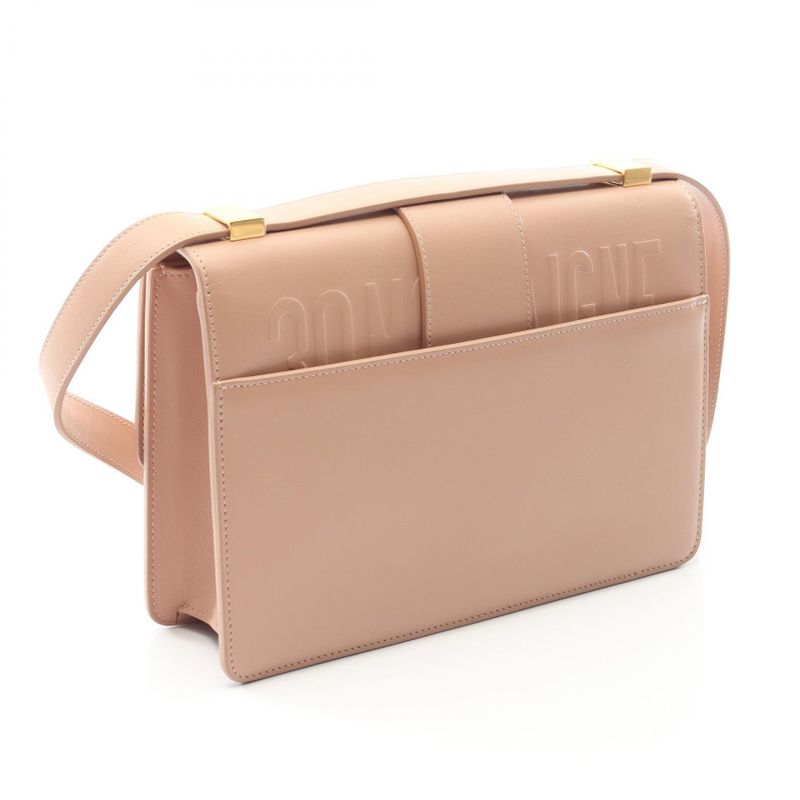 Dior Shoulder Bag 30 Montaigne M9203umos Pink Beige Leather 30 Montaigne Bag