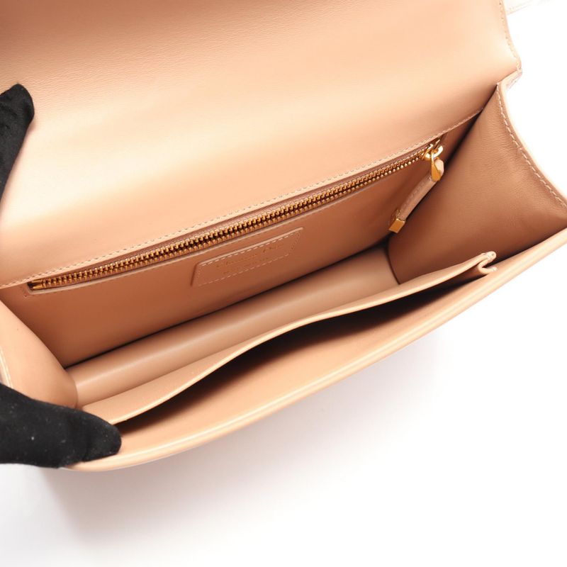 Dior Shoulder Bag 30 Montaigne M9203umos Pink Beige Leather 30 Montaigne Bag