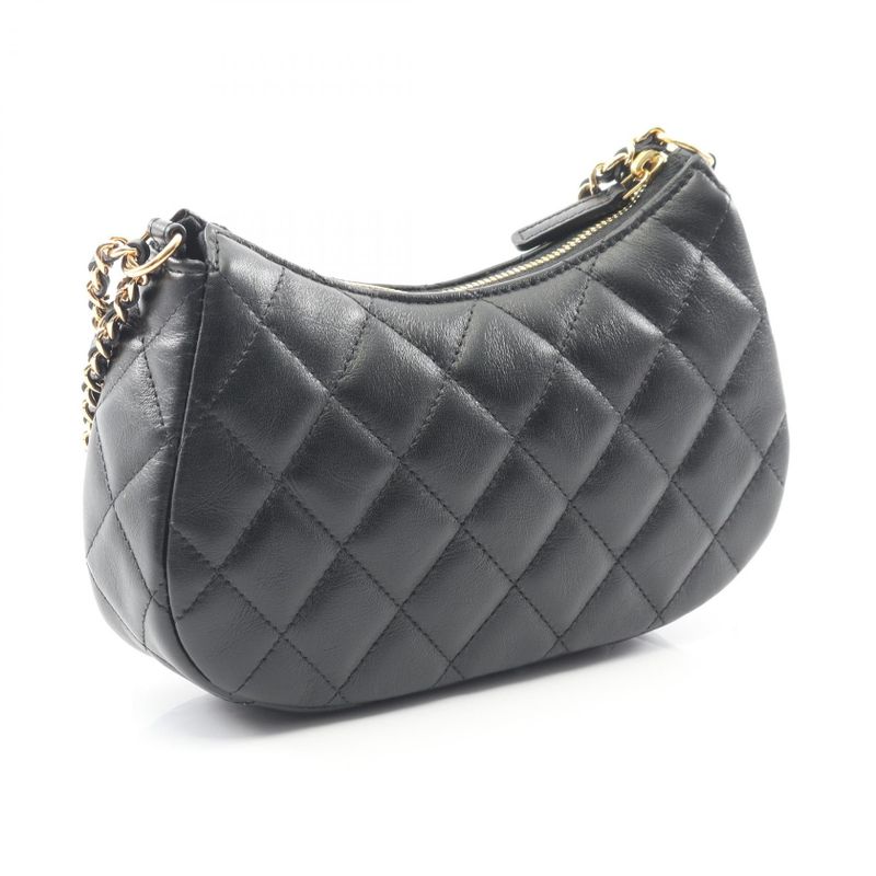 Chanel Shoulder Bag Matelasse Hobo Black Lambskin Matelasse Hobo Chain Shoulder