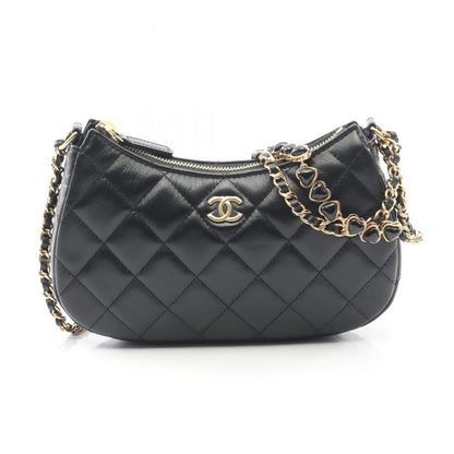 Chanel Shoulder Bag Matelasse Hobo Black Lambskin Matelasse Hobo Chain Shoulder