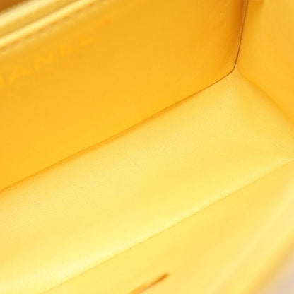 Chanel Shoulder Bag Matelasse As2356 Yellow Leather Calf (Cowhide) Matelasse