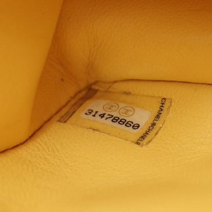 Chanel Shoulder Bag Matelasse As2356 Yellow Leather Calf (Cowhide) Matelasse