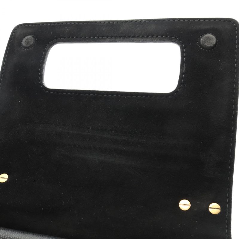 Dior Shoulder Bag J'adior Black Leather Chain Shoulder Women's Used a