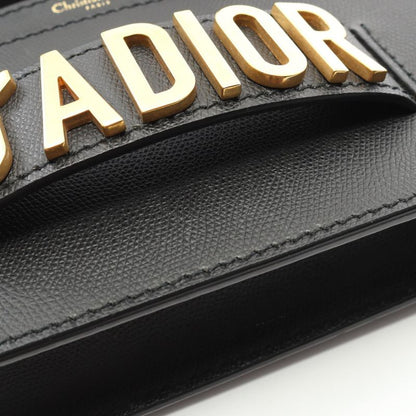 Dior Shoulder Bag J'adior Black Leather Chain Shoulder Women's Used a