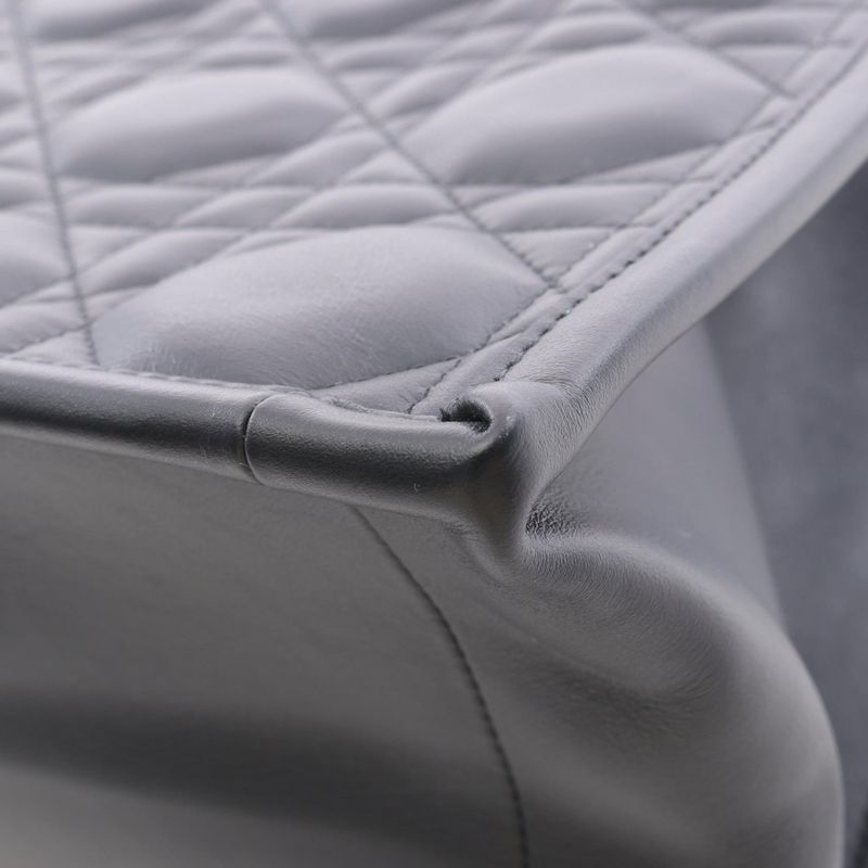 Dior Tote Bag Book Tote Medium Micro Cannage M13240whp_m900 Black Leather Micro