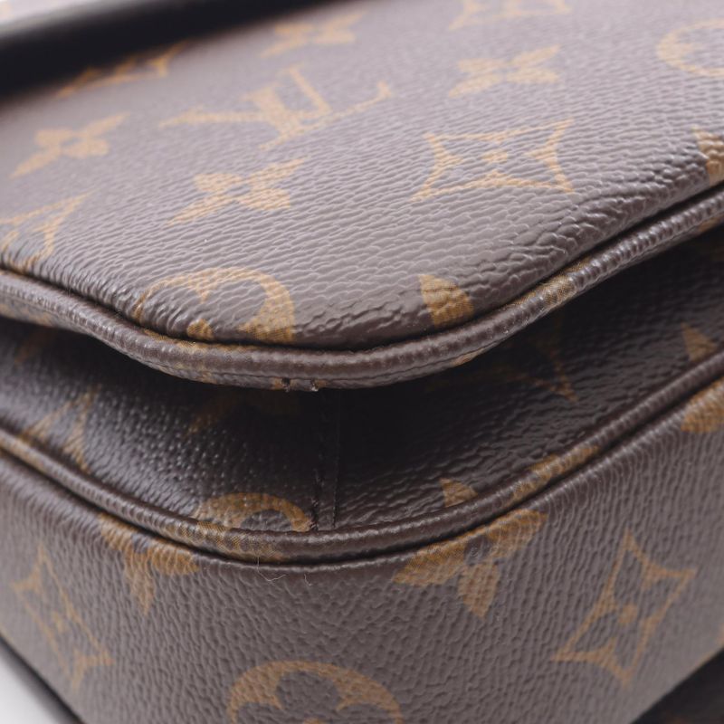 Louis Vuitton Handbag Pochette Metis MM M44875 PVC Coated Canvas Leather