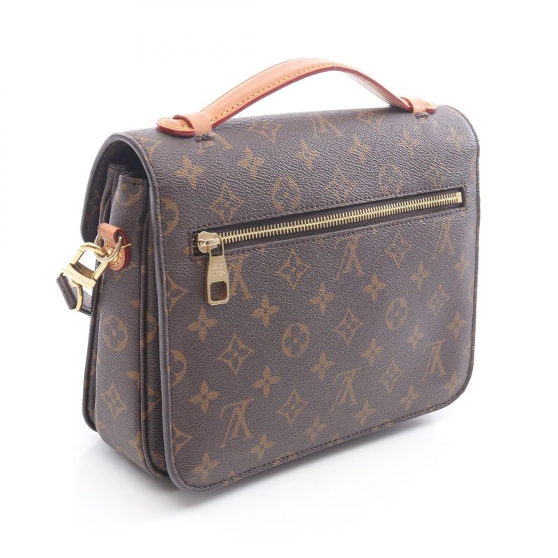 Louis Vuitton Handbag Pochette Metis MM M44875 PVC Coated Canvas Leather