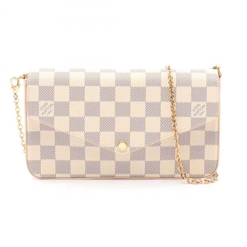 Louis Vuitton Shoulder Bag Pochette Félicie N63106 PVC Coated Canvas Pochette