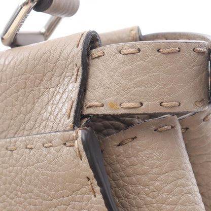 Fendi Handbag Peekaboo Regular 8bn290 Greige Leather Selleria Peekaboo Regular