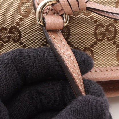 Gucci Tote Bag Brie Guccissima 323671 Beige Pink Beige Canvas Leather Brie Tote