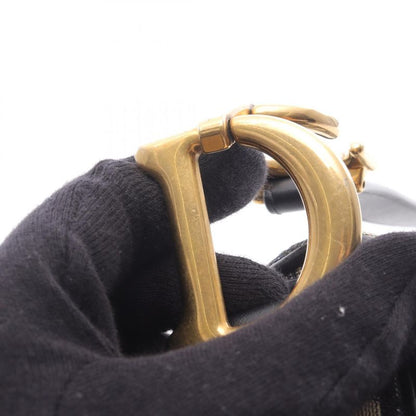 Dior Handbag Saddle Bag Oblique Jacquard Navy Canvas Leather Oblique Saddle Bag