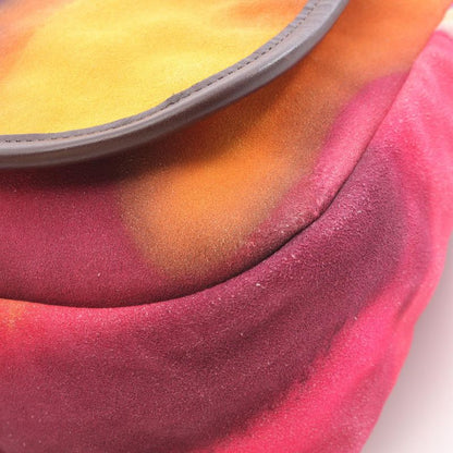 Chanel Shoulder Bag Coco Mark A90809 Multi Suede Coco Mark Embroidery Messenger