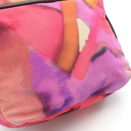 Chanel Shoulder Bag Coco Mark A90809 Multi Suede Coco Mark Embroidery Messenger