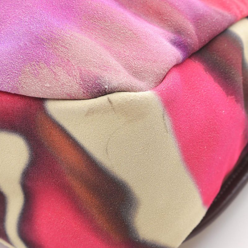 Chanel Shoulder Bag Coco Mark A90809 Multi Suede Coco Mark Embroidery Messenger