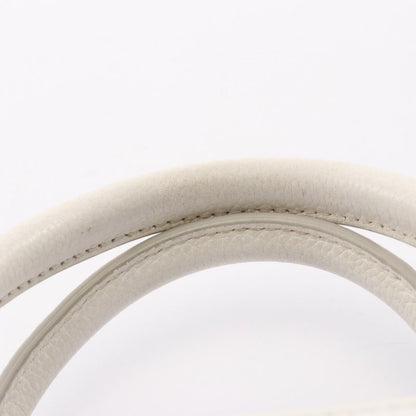 Chanel Handbag Shoulder Bag Neo Executive Tote Small White Leather Calf