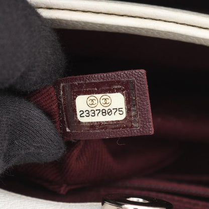 Chanel Handbag Shoulder Bag Neo Executive Tote Small White Leather Calf