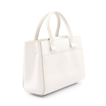 Chanel Handbag Shoulder Bag Neo Executive Tote Small White Leather Calf