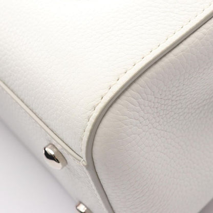 Chanel Handbag Shoulder Bag Neo Executive Tote Small White Leather Calf