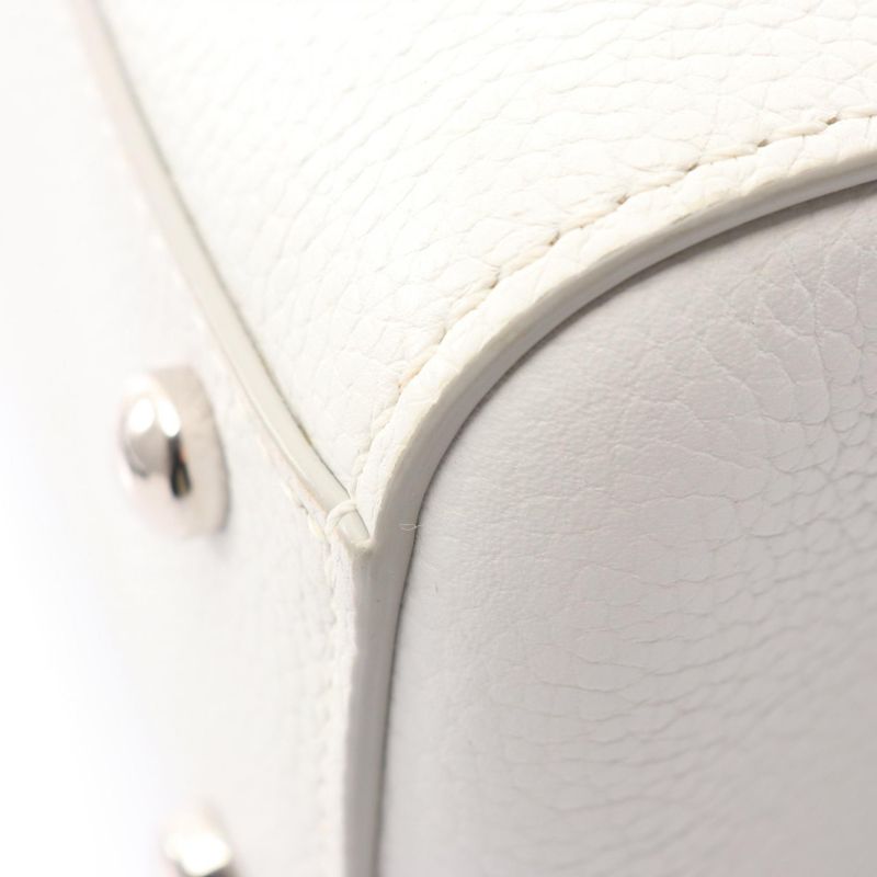 Chanel Handbag Shoulder Bag Neo Executive Tote Small White Leather Calf